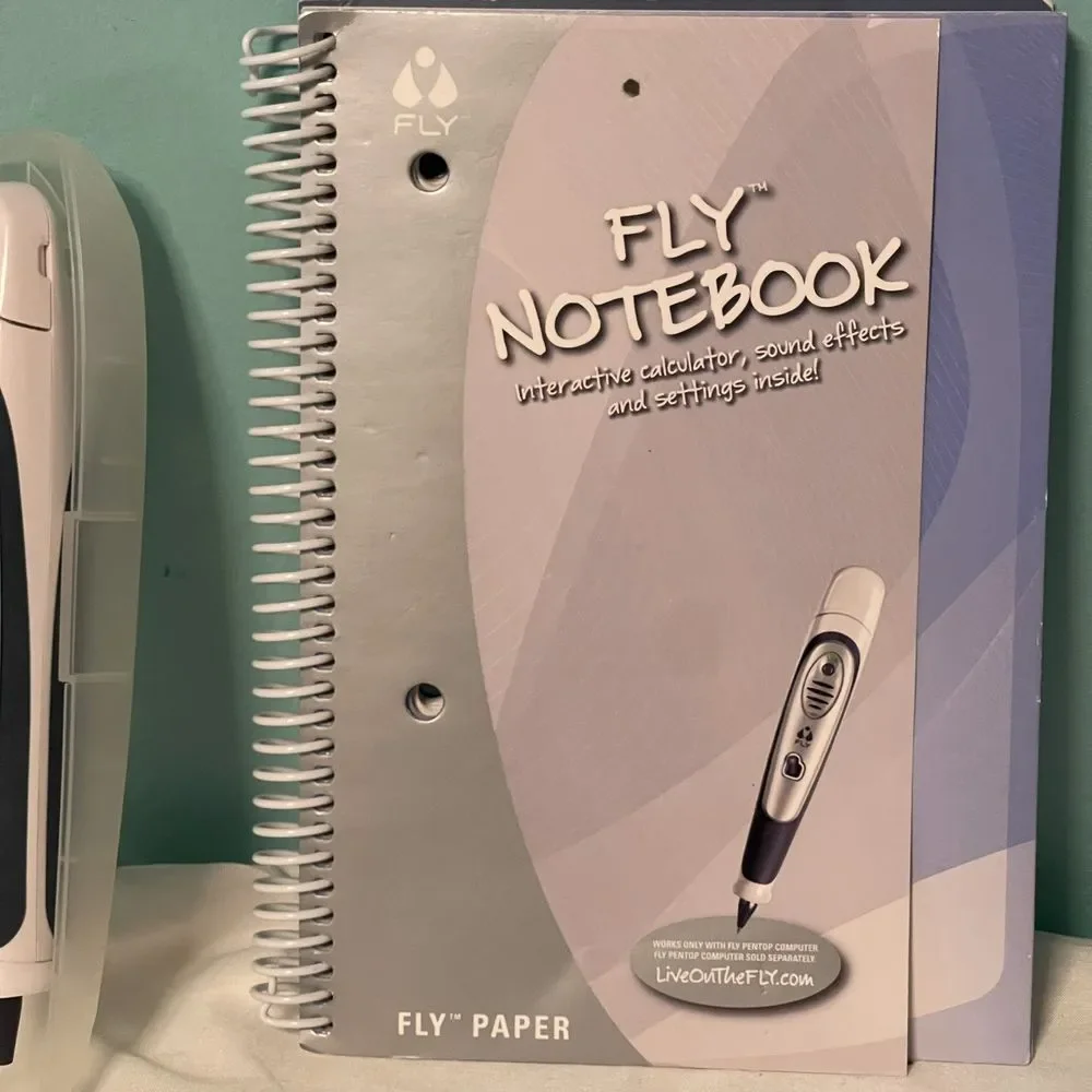 FLY COMPUTER WRITING PEN NOTEBOOK LOT LEARNING DEVICE‎ VGC B-Z